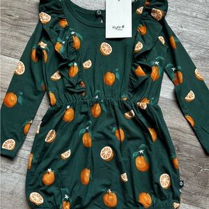 Kyte BABY Orange bubble romper
